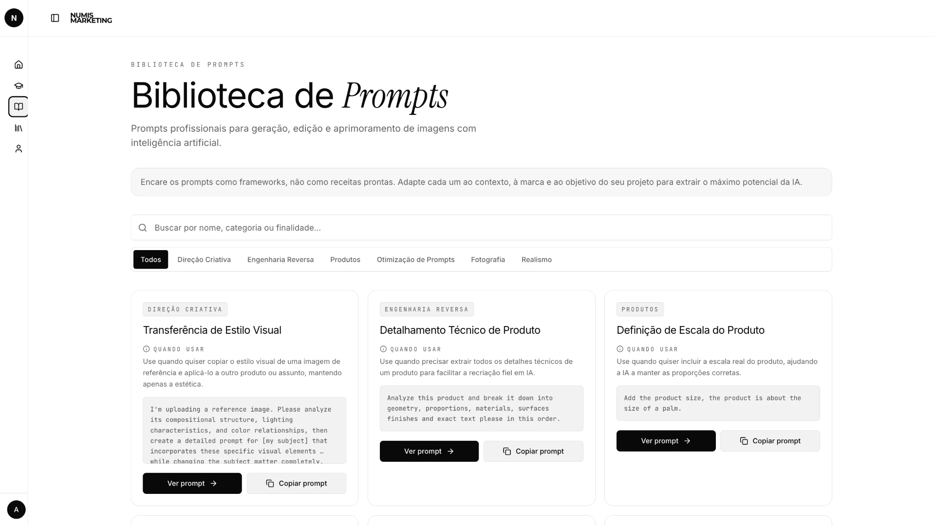 Biblioteca de estudos com materiais complementares