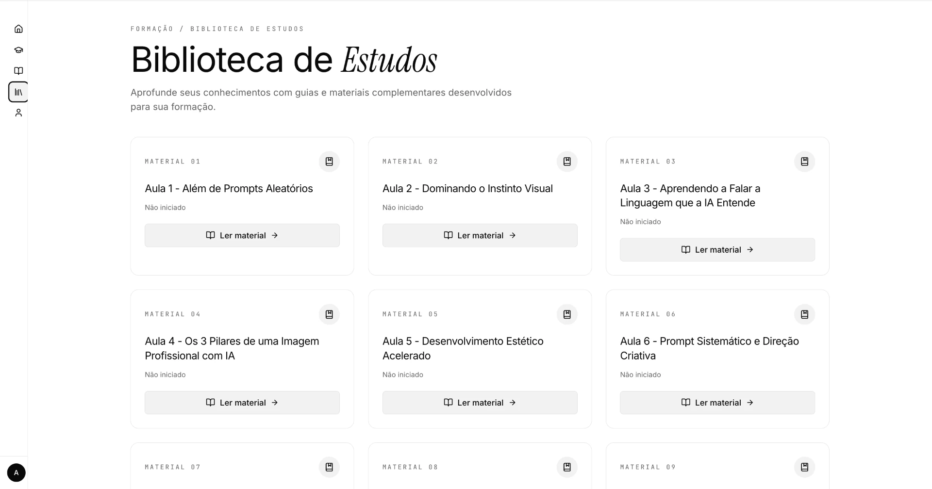 Biblioteca de prompts profissionais